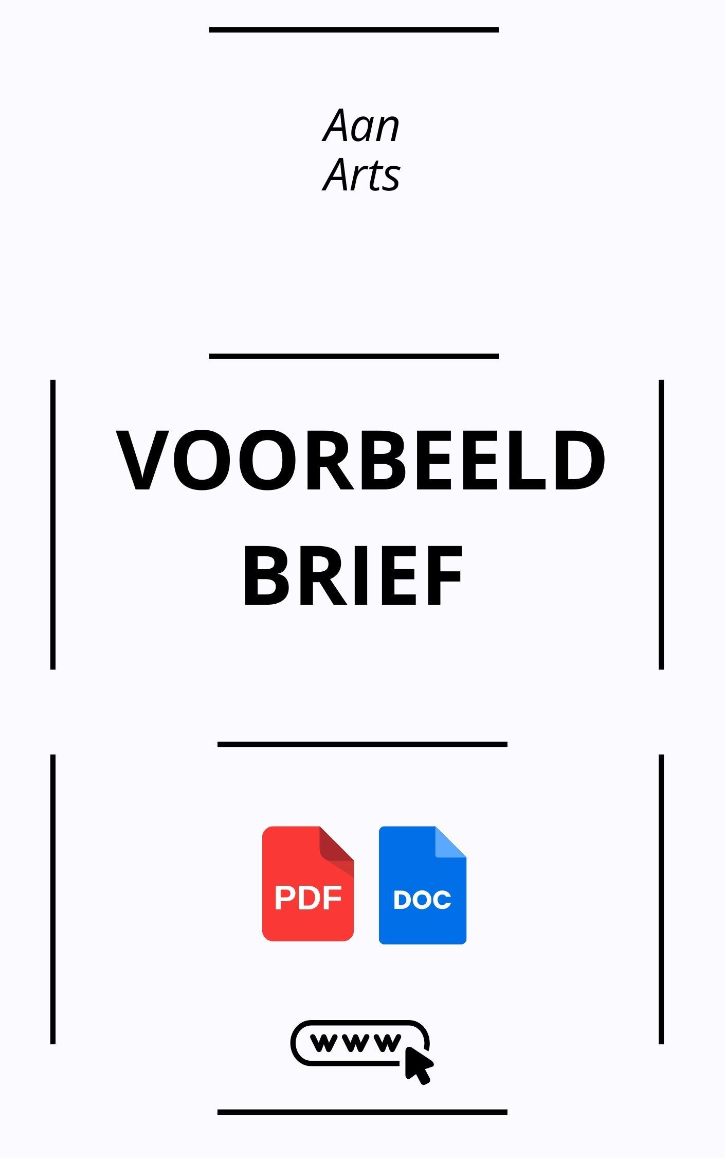 Voorbeeldbrief Aan Arts