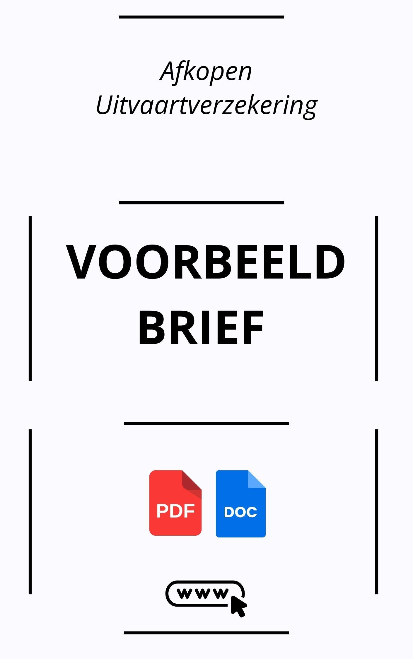 Voorbeeldbrief Afkopen Uitvaartverzekering