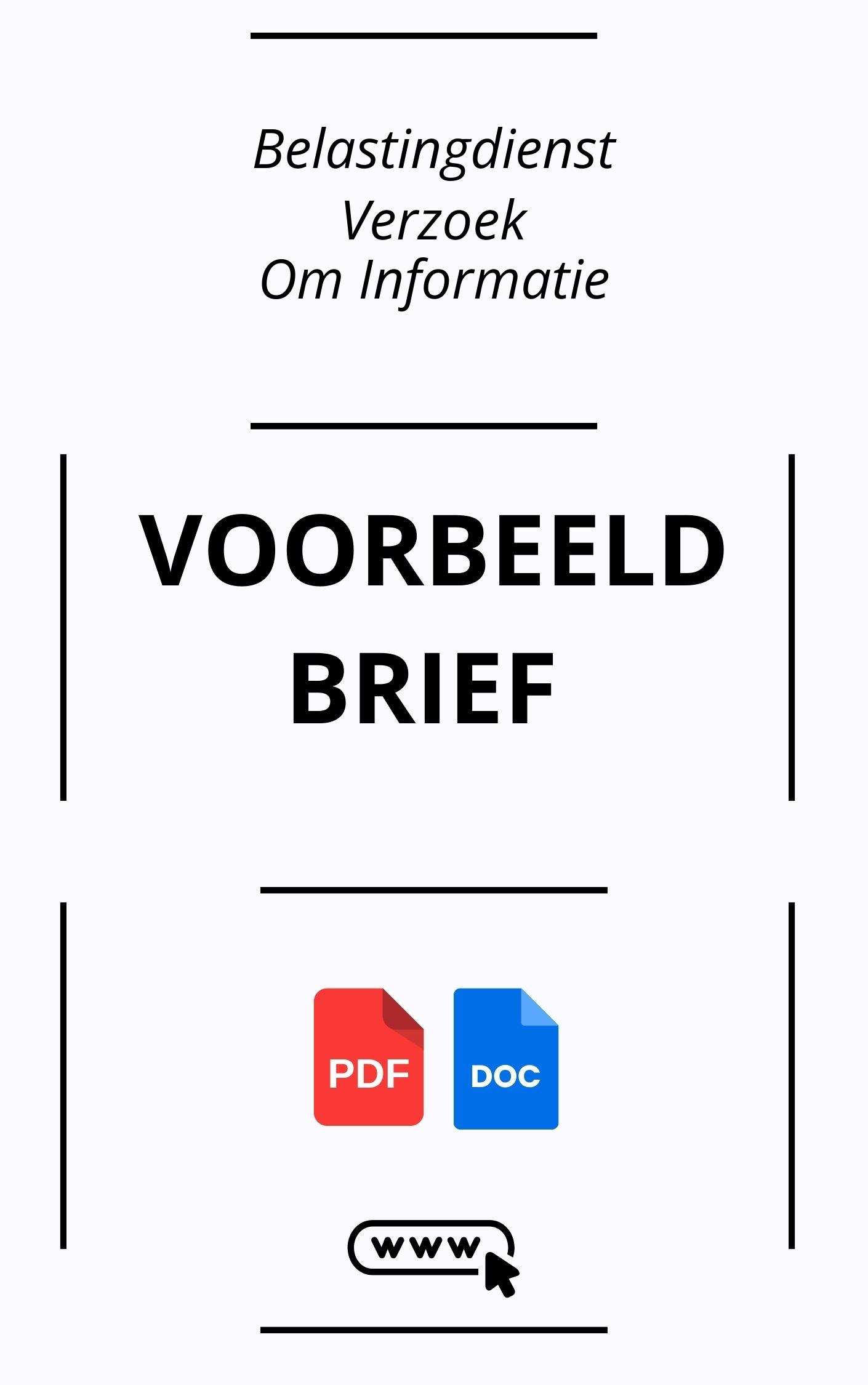 Voorbeeldbrief Belastingdienst Verzoek Om Informatie