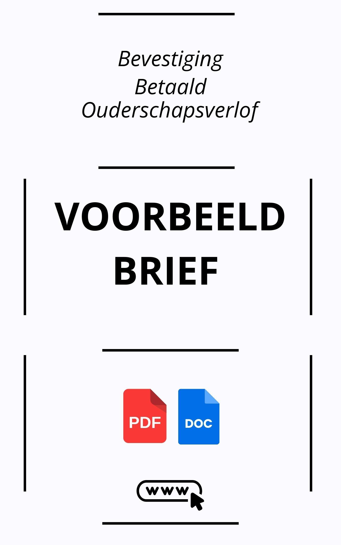 Voorbeeldbrief Bevestiging Betaald Ouderschapsverlof