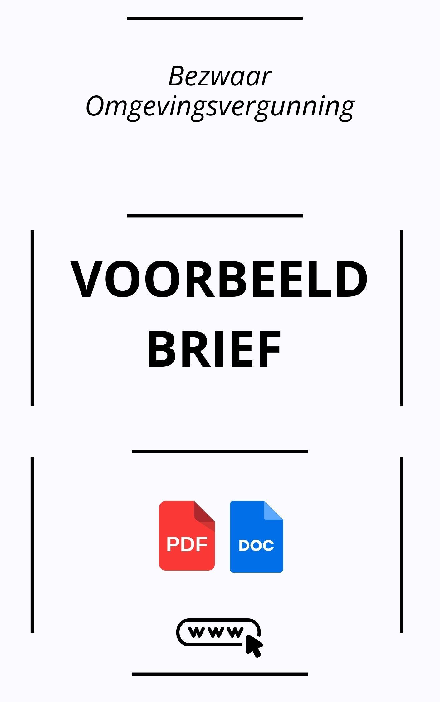 Voorbeeldbrief Bezwaar Omgevingsvergunning