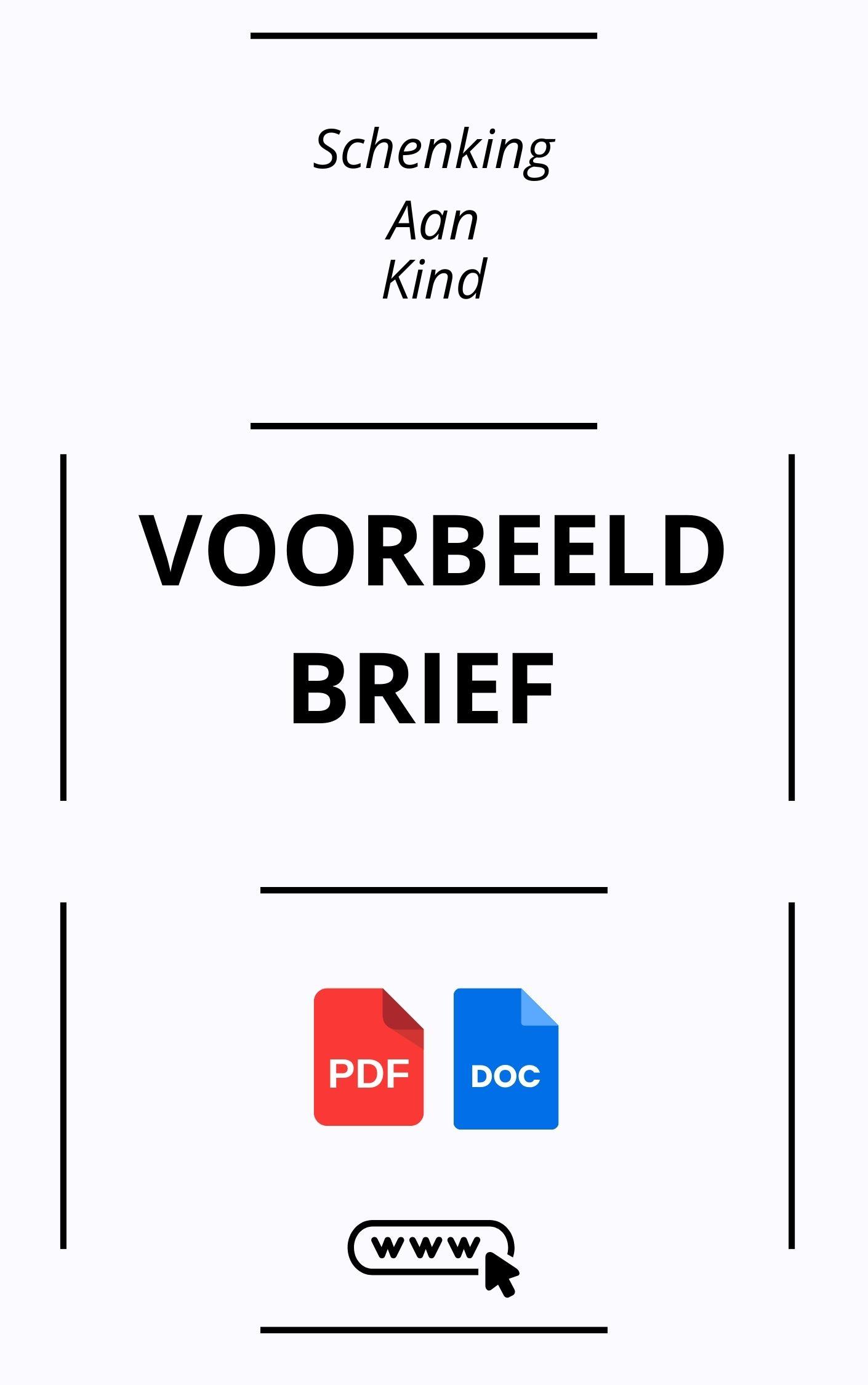 Voorbeeldbrief Schenking Aan Kind