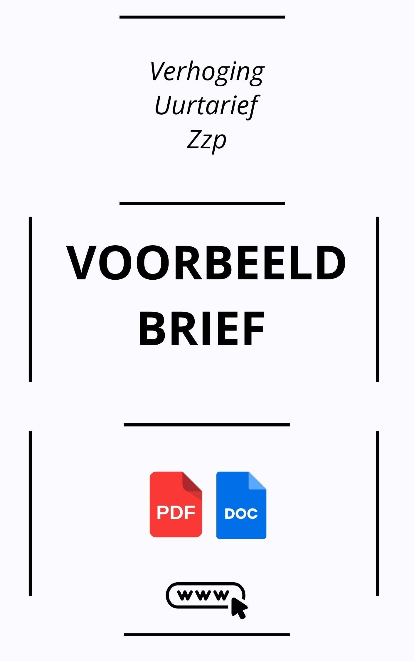 Voorbeeldbrief Verhoging Uurtarief Zzp